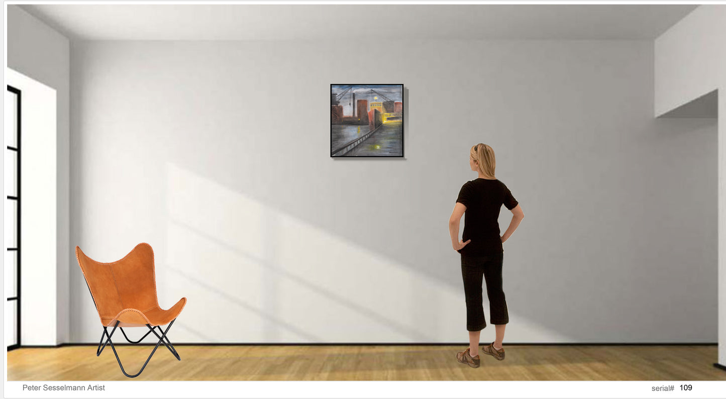 Ship yard Late night unloading.