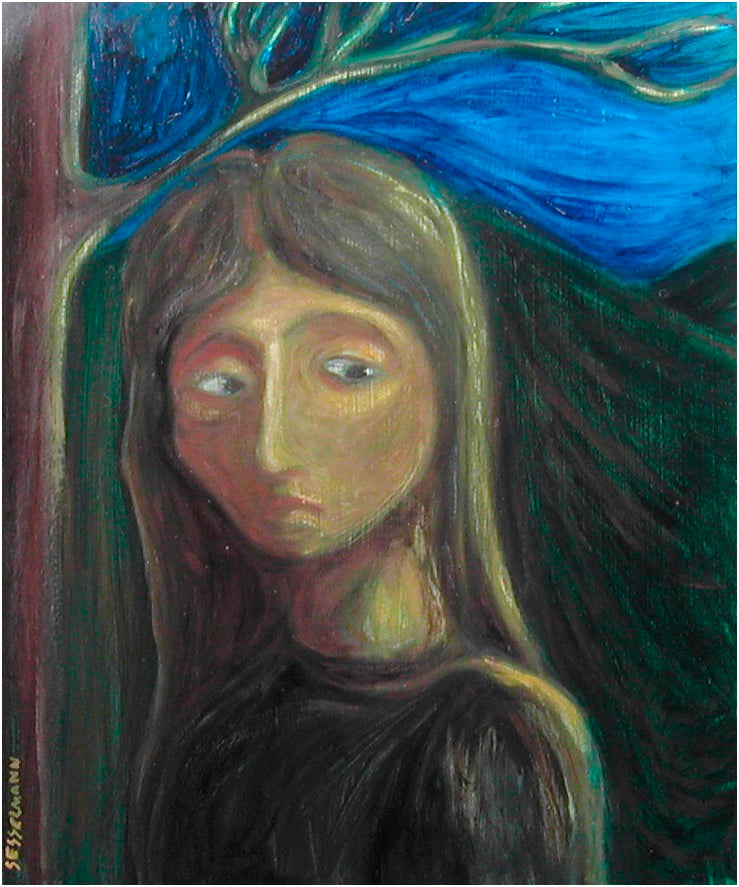 Original painting of Dont look back girl