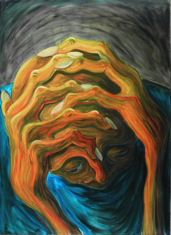 Original painting of make it stop 3