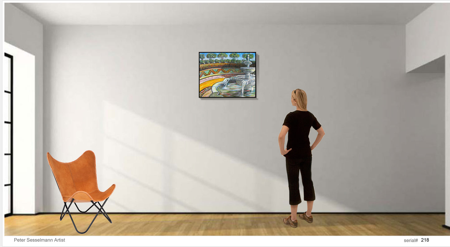 Fountain at Hunter Valley gardens