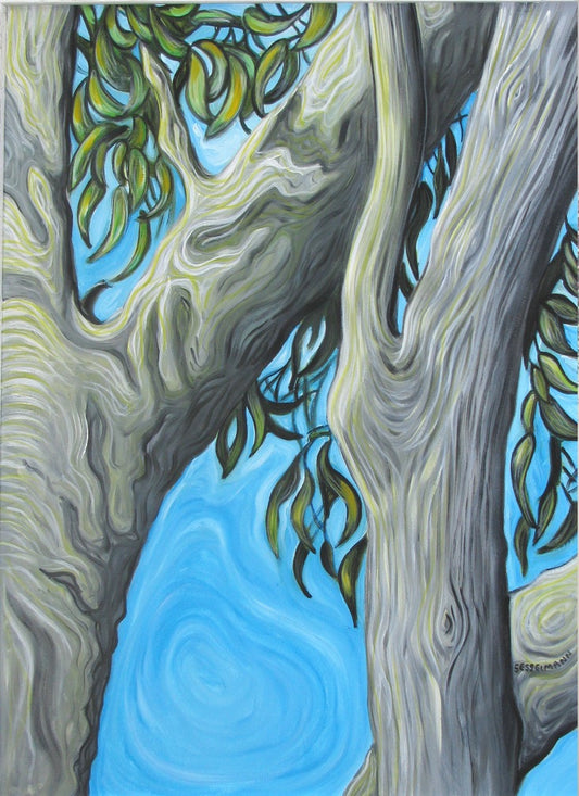 Original painting of Gum trees 