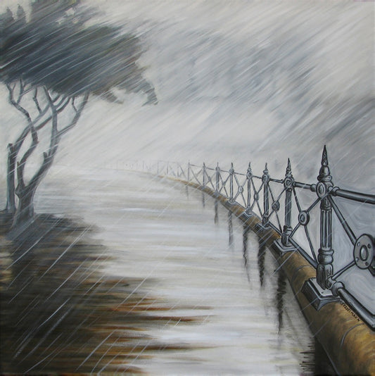 Original painting of Sydney rain