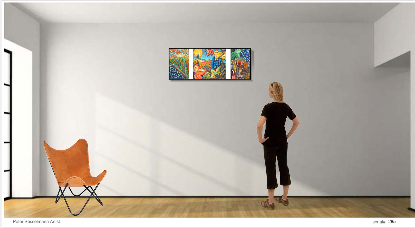 Vineyard triptych #2