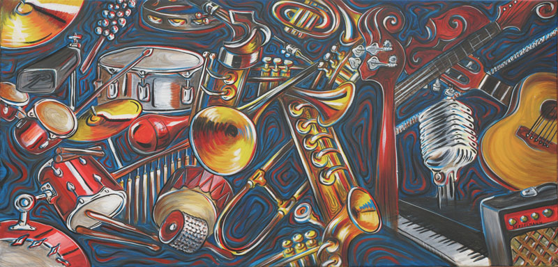 Original painting of Music Panorama