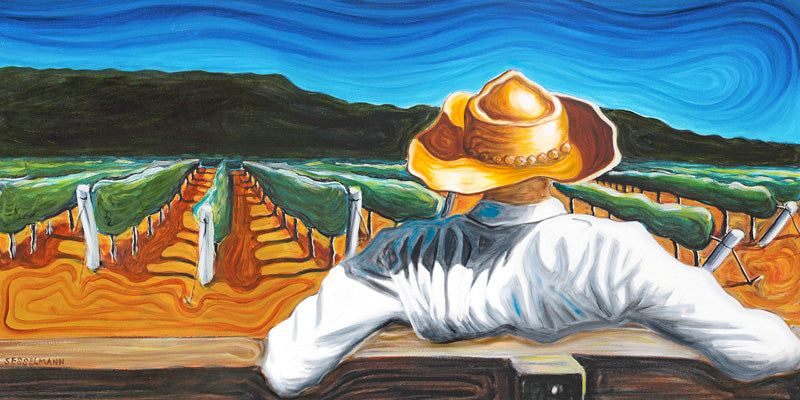 Original painting of Australian Vigneron - Panorama