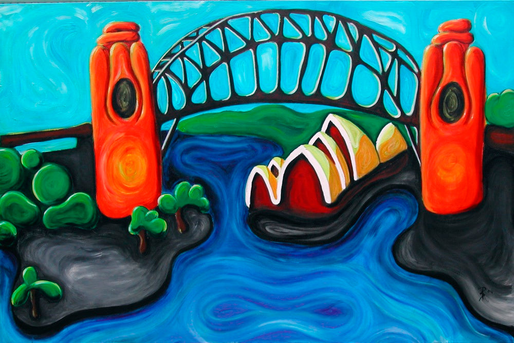 Original painting of Sydney Harbour