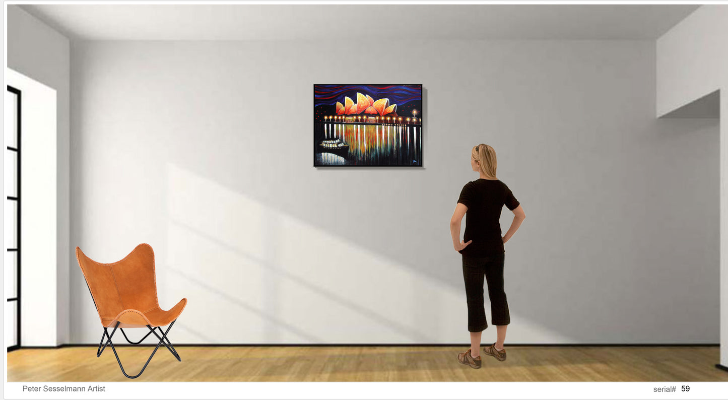 Opera house by night