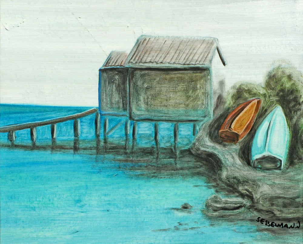 Original painting of Boat House