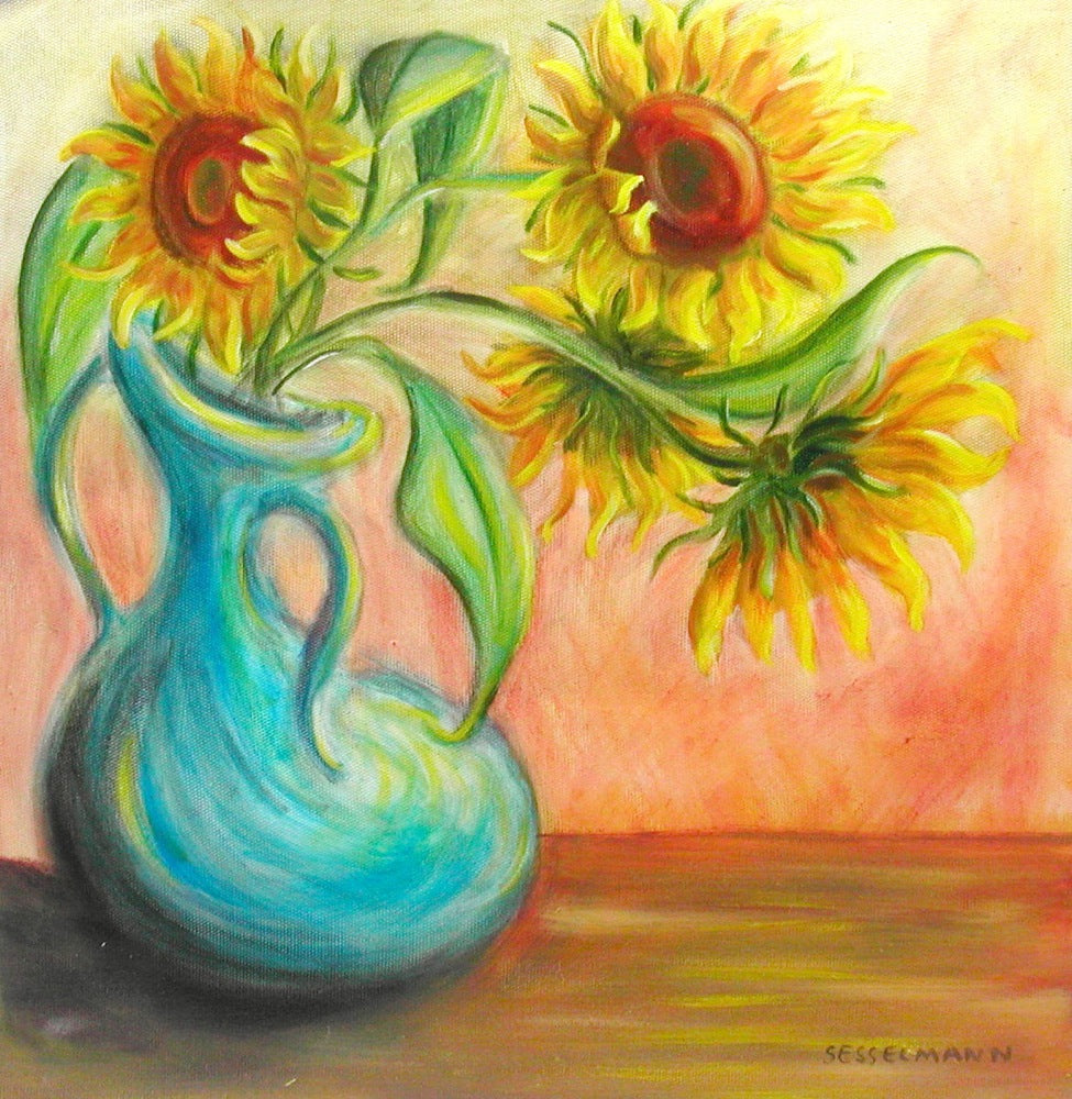 Original painting of Sun Flowers