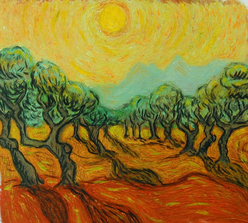 Original painting of Homage to Van Gogh