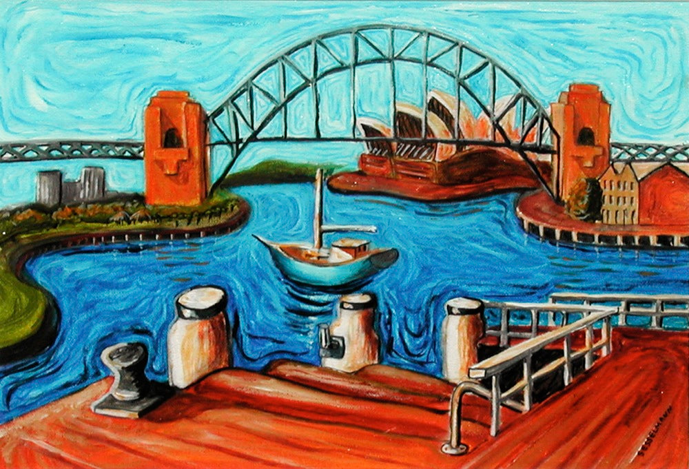 Original painting of Sydneyfrom Blues point