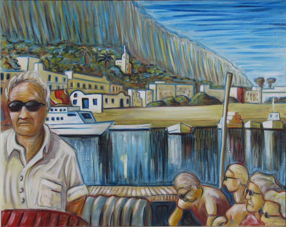 Original painting of Leaving Capri