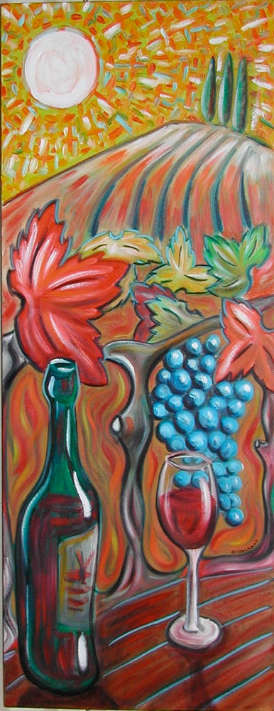 Original painting of Wineyard