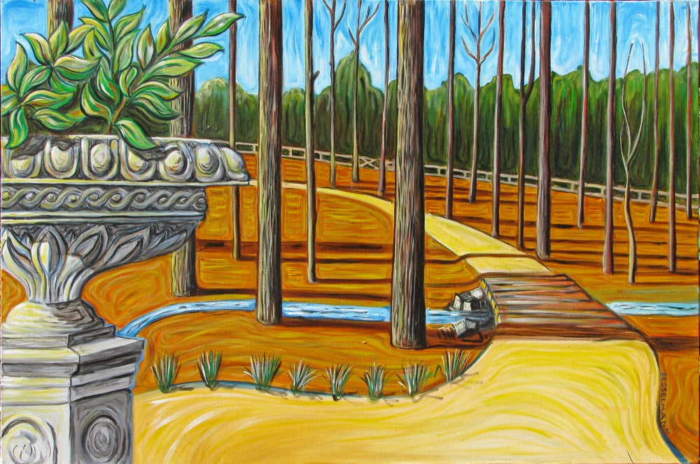 Original painting of Our driveway