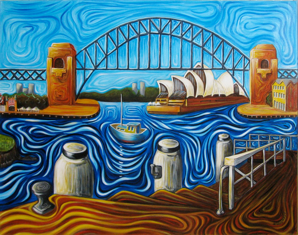 Original painting of Sydney from blues point 