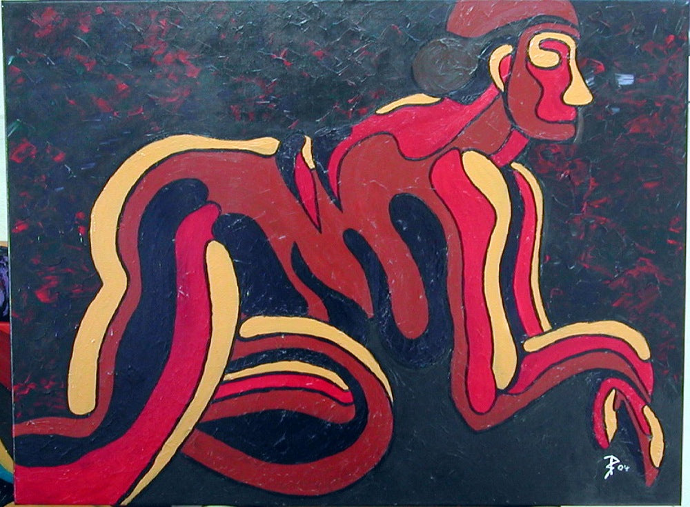 Original painting of Abstract Figure #2