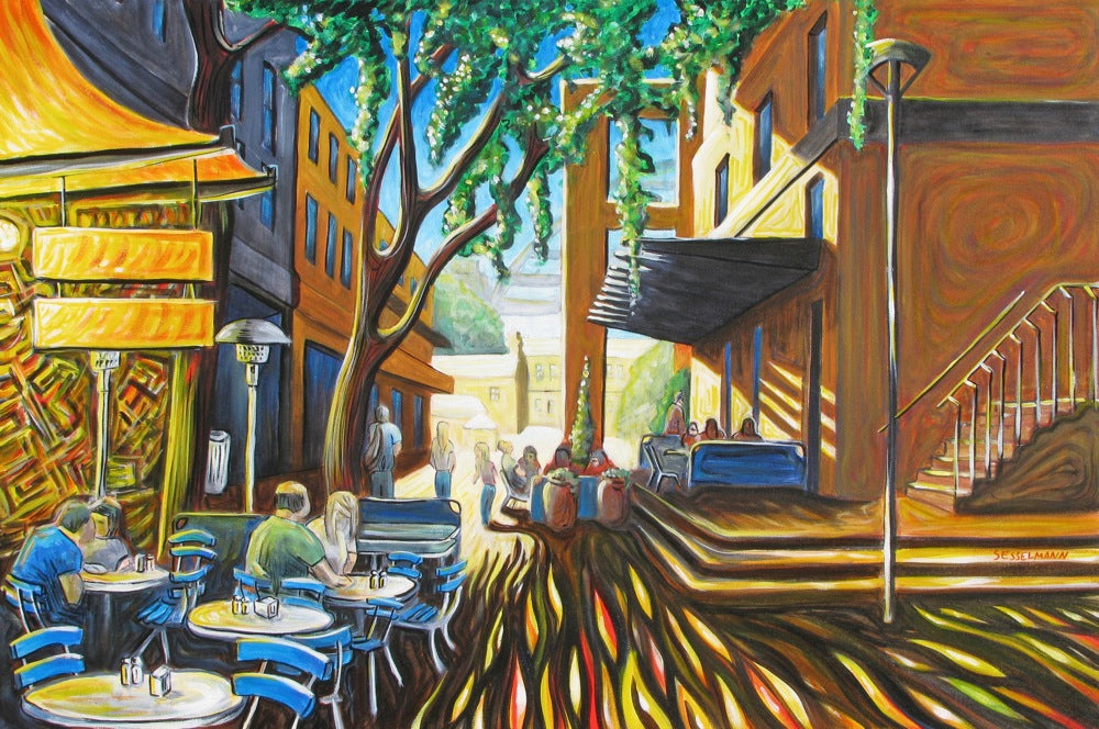 Original painting of Lunch In the Shade 4