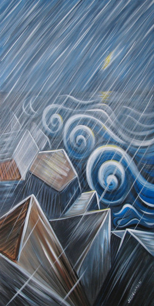 Original painting of Perfect Storm