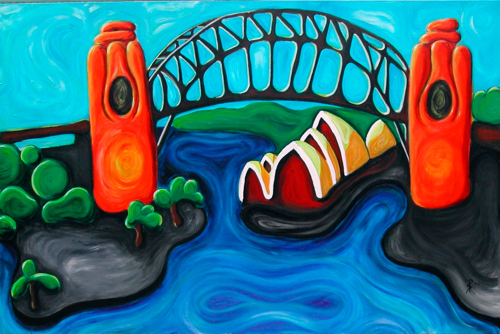 Original painting of Sydney Harbour 