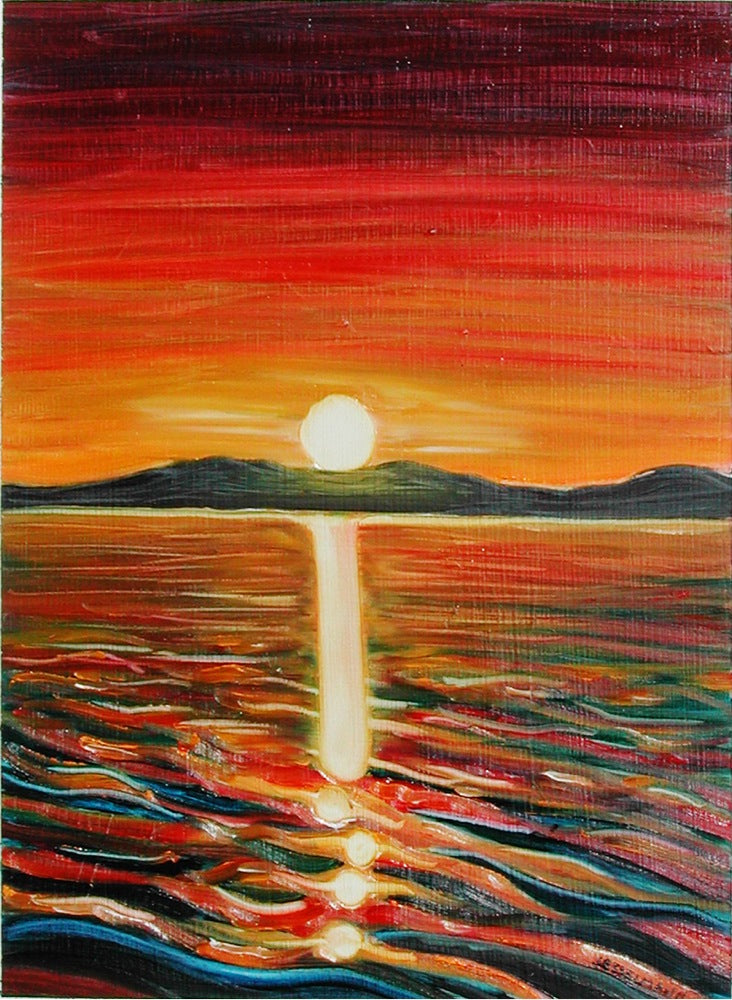 Original painting of sunset 1