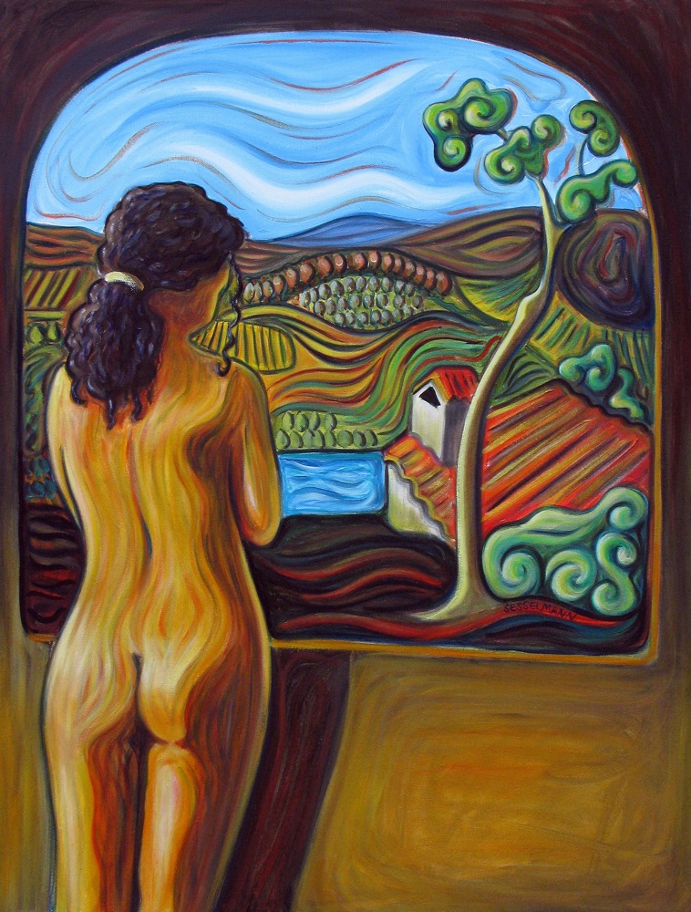 Figure by window in the Tuscany
